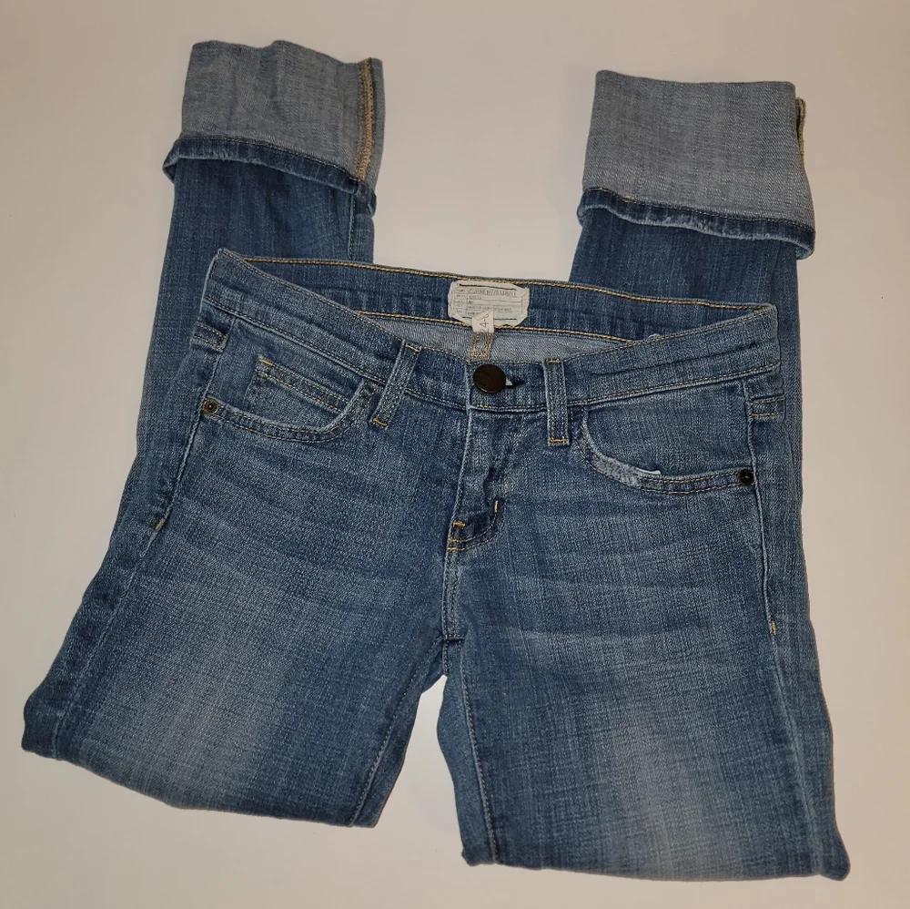 Current/Elliott Beatnick Jeans Size 24 Whiskey - Picture 3 of 9